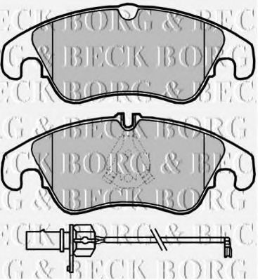 BBP2045 BORG+%26+BECK Brake Pad Set, disc brake