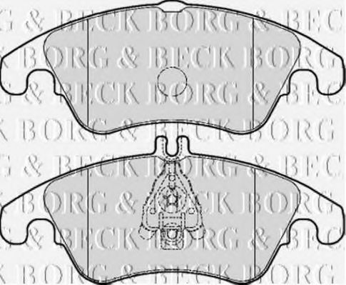 BBP2061 BORG+%26+BECK Brake System Brake Pad Set, disc brake