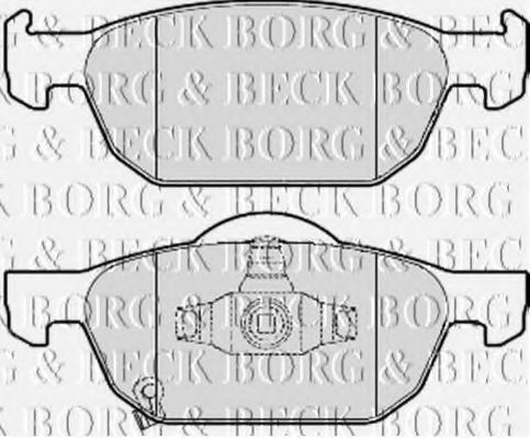 BBP2076 BORG & BECK Brake Pad Set, disc brake