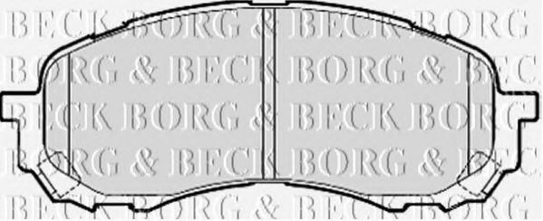 BBP2078 BORG+%26+BECK Bremsbelagsatz, Scheibenbremse