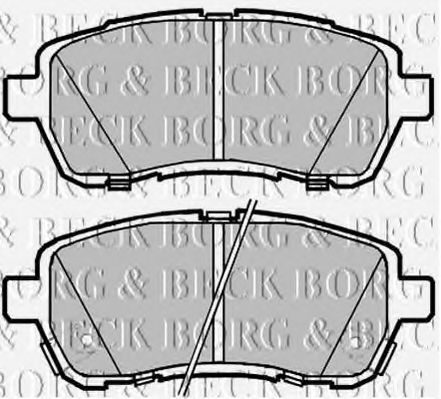 BBP2085 BORG+%26+BECK Brake System Brake Pad Set, disc brake