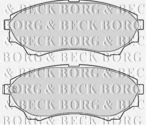 BBP2119 BORG+%26+BECK Комплект тормозных колодок, дисковый тормоз
