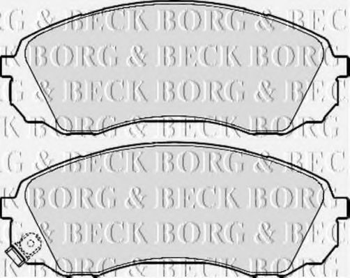 BBP2126 BORG & BECK Brake Pad Set, disc brake