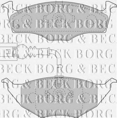 BBP2129 BORG+%26+BECK Brake System Brake Pad Set, disc brake