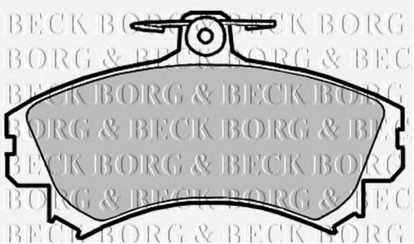 BBP2151 BORG & BECK Brake Pad Set, disc brake