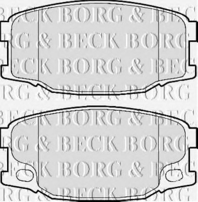 BBP2158 BORG+%26+BECK Brake System Brake Pad Set, disc brake