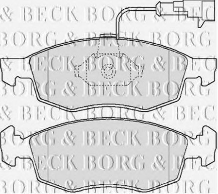 BBP2162 BORG+%26+BECK Brake Pad Set, disc brake