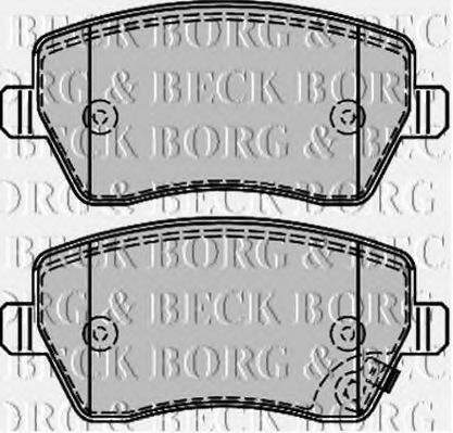 BBP2166 BORG+%26+BECK Brake Pad Set, disc brake