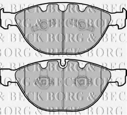 BBP2178 BORG+%26+BECK Тормозная система Комплект тормозных колодок, дисковый тормоз