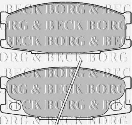 BBP2193 BORG+%26+BECK Brake System Brake Pad Set, disc brake