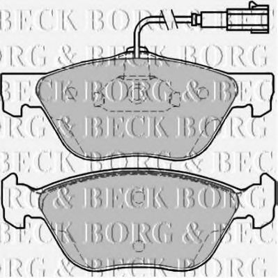 BBP2200 BORG & BECK Brake Pad Set, disc brake