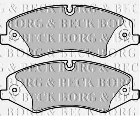BBP2217 BORG & BECK Bremsbelagsatz, Scheibenbremse