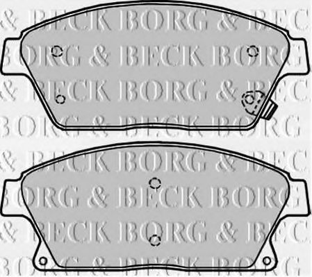 BBP2228 BORG+%26+BECK Brake Pad Set, disc brake