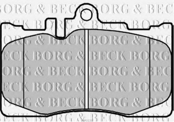 BBP2230 BORG & BECK Brake Pad Set, disc brake