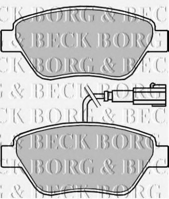 BBP2243 BORG+%26+BECK Brake Pad Set, disc brake