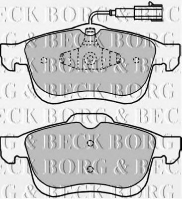 BBP2250 BORG+%26+BECK Brake System Brake Pad Set, disc brake