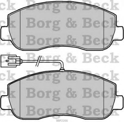 BBP2266 BORG+%26+BECK Brake System Brake Pad Set, disc brake