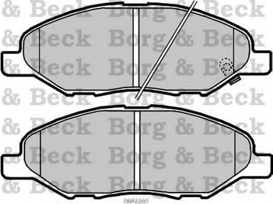 BBP2269 BORG+%26+BECK Brake Pad Set, disc brake