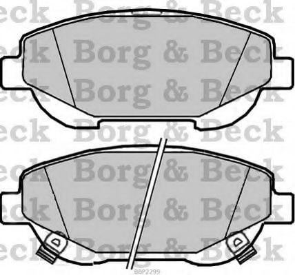 BBP2299 BORG+%26+BECK Brake Pad Set, disc brake