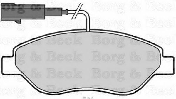 BBP2318 BORG+%26+BECK Brake Pad Set, disc brake