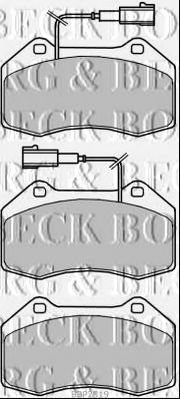 BBP2319 BORG+%26+BECK Brake Pad Set, disc brake