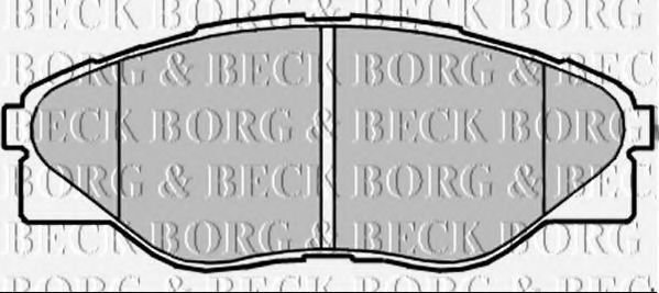 BBP2348 BORG & BECK Brake Pad Set, disc brake