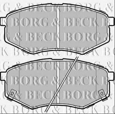 BBP2368 BORG+%26+BECK Brake Pad Set, disc brake