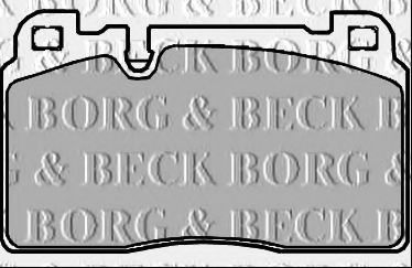 BBP2382 BORG+%26+BECK Brake Pad Set, disc brake