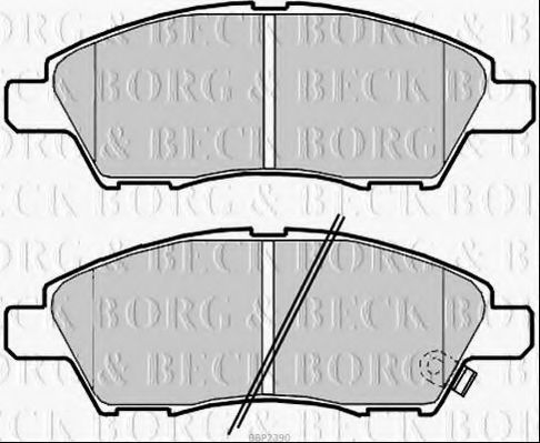 BBP2390 BORG+%26+BECK Brake Pad Set, disc brake