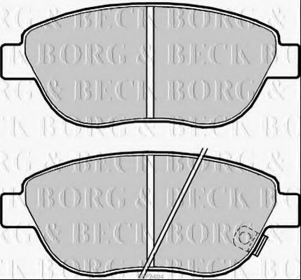 BBP2404 BORG+%26+BECK Brake Pad Set, disc brake