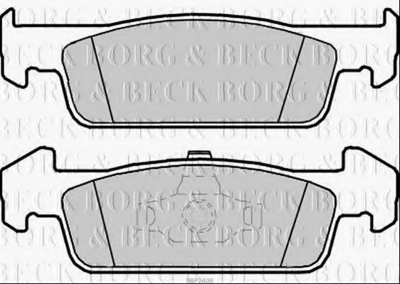 BBP2408 BORG+%26+BECK Brake Pad Set, disc brake