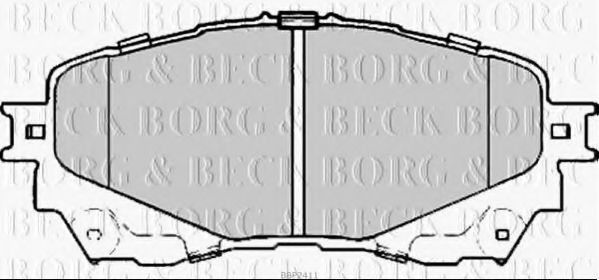BBP2411 BORG+%26+BECK Brake Pad Set, disc brake