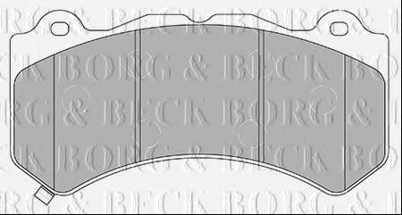 BBP2436 BORG+%26+BECK Brake Pad Set, disc brake