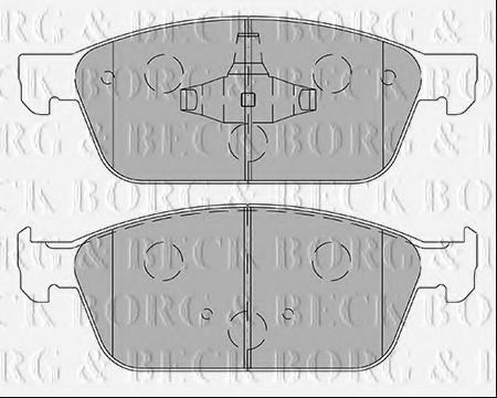 BBP2443 BORG+%26+BECK Brake Pad Set, disc brake