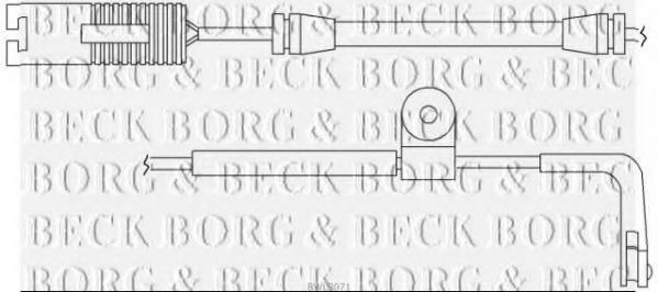 BWL3071 BORG+%26+BECK Brake System Warning Contact, brake pad wear