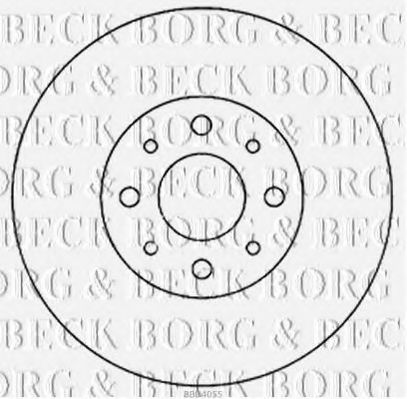 BBD4055 BORG+%26+BECK Brake System Brake Disc