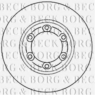 BBD4758 BORG+%26+BECK Brake Disc