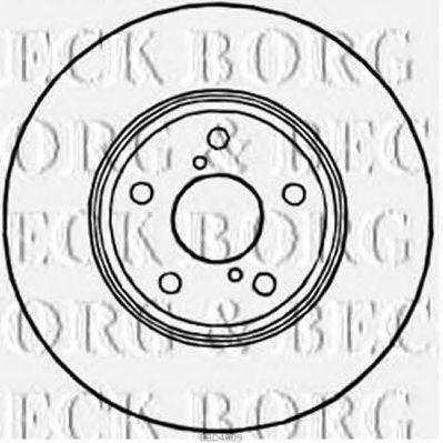 BBD4809 BORG+%26+BECK Brake System Brake Disc