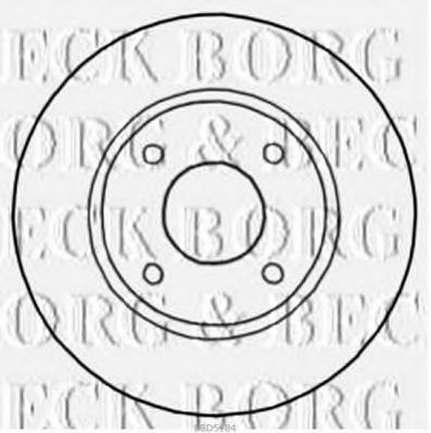 BBD5184 BORG & BECK Brake Disc