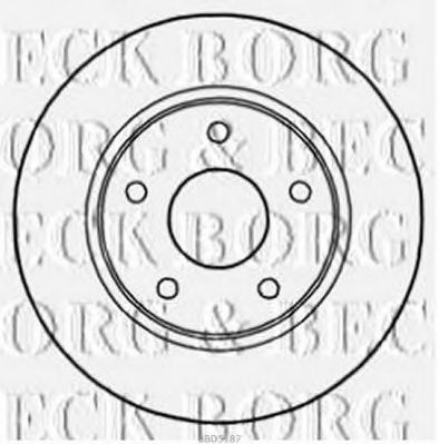 BBD5187 BORG+%26+BECK Brake Disc