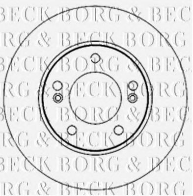 BBD5189 BORG+%26+BECK Bremsanlage Bremsscheibe