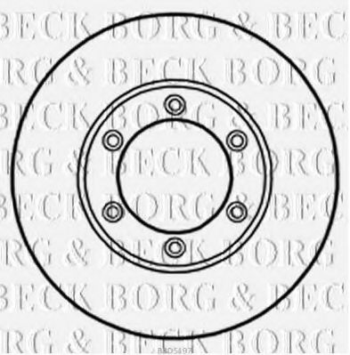 BBD5197 BORG+%26+BECK Brake Disc