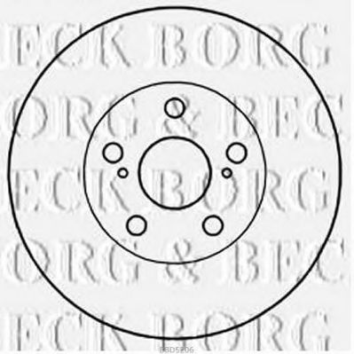 BBD5206 BORG+%26+BECK Brake Disc