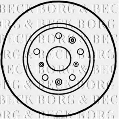 BBD5207 BORG+%26+BECK Brake Disc