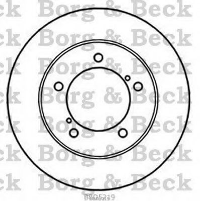 BBD5219 BORG+%26+BECK Brake Disc