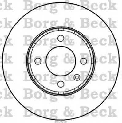 BBD5236 BORG+%26+BECK Brake System Brake Disc