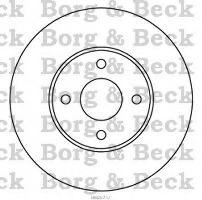 BBD5237 BORG & BECK Brake Disc