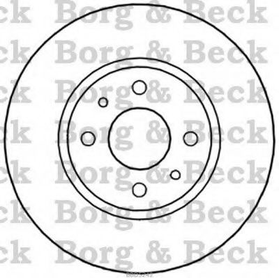 BBD5242 BORG+%26+BECK Brake System Brake Disc