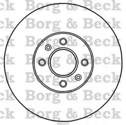 BBD5243 BORG+%26+BECK Brake Disc