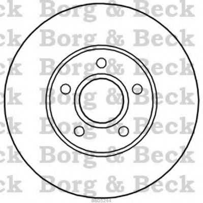 BBD5244 BORG+%26+BECK Brake System Brake Disc